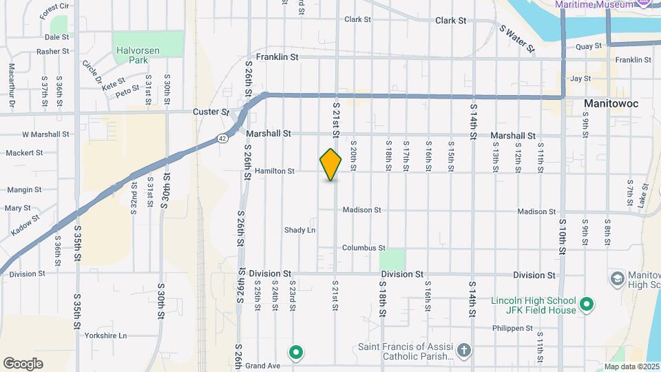 1216 S 21st St, Unit 1216 S 21st St Map and Location Details