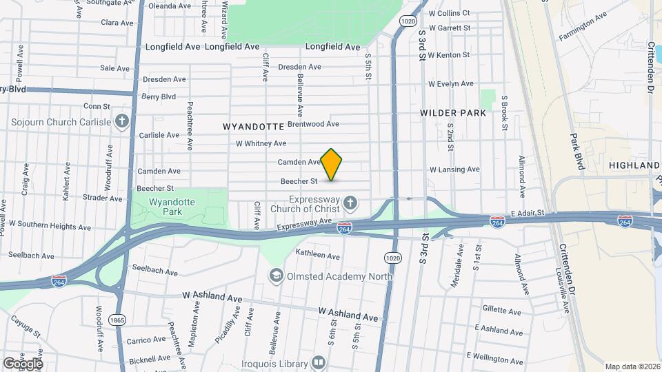 540 Beecher St Map and Location Details