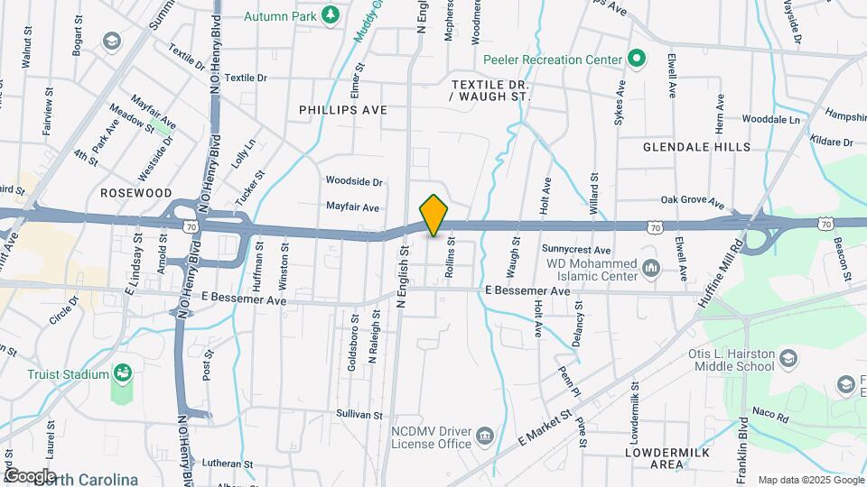 708 McPherson St Map and Location Details
