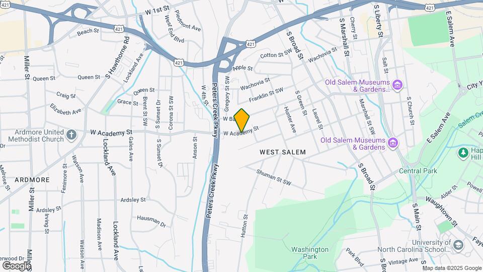 1124 W Academy St Map and Location Details