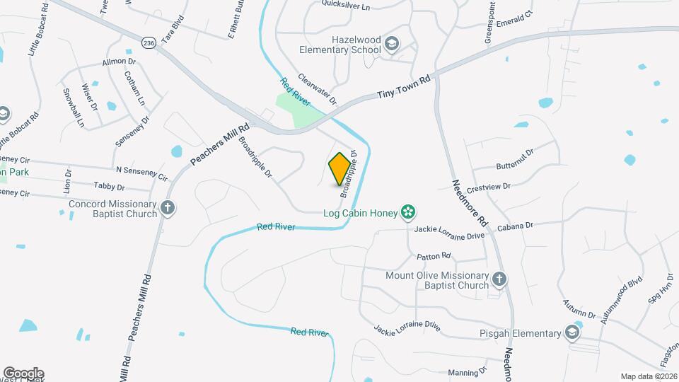 1734 Broadripple Dr Map and Location Details
