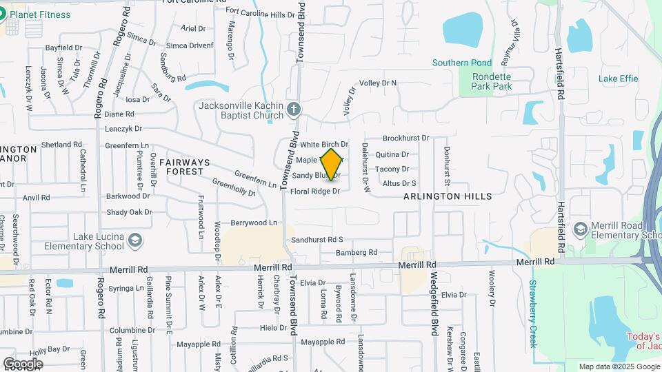 7335 Floral Ridge Dr Map and Location Details