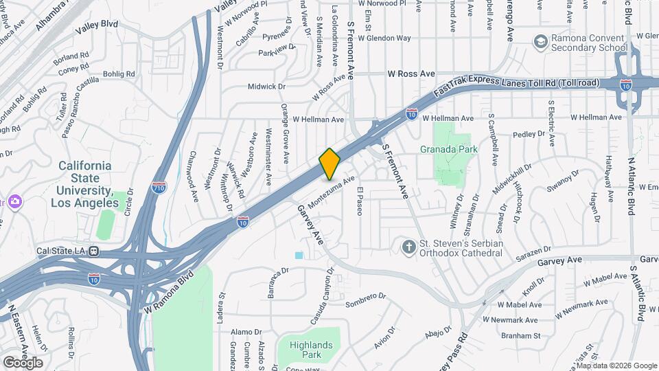 2721 Montezuma Ave Map and Location Details