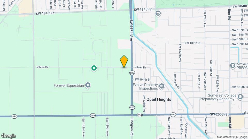 13770 SW 192nd St Map and Location Details