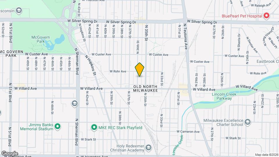 5248 N 36th St Map and Location Details