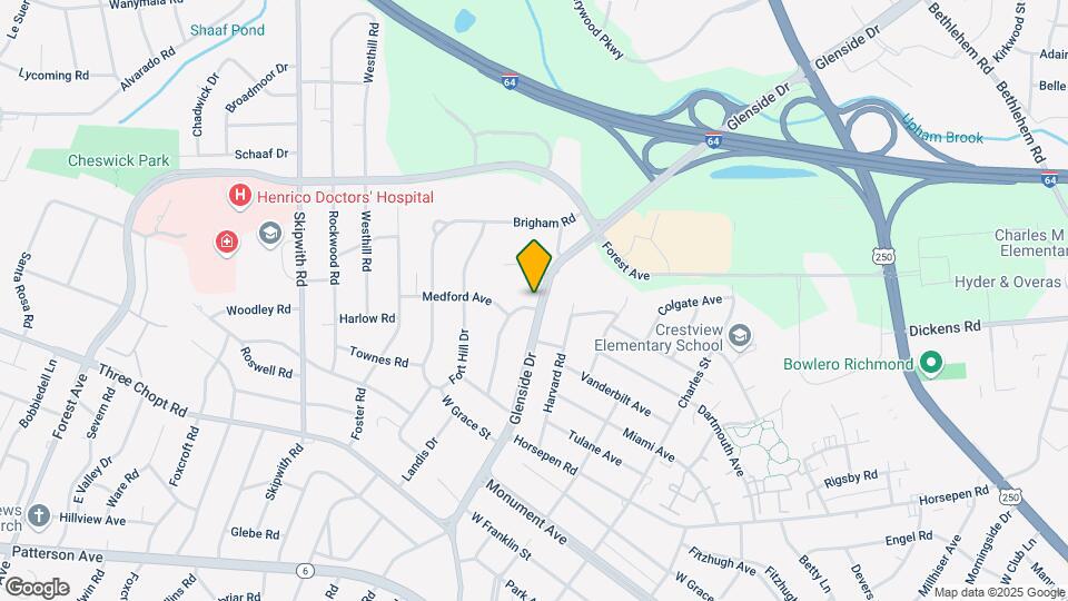 1600 Glenside Dr Map and Location Details