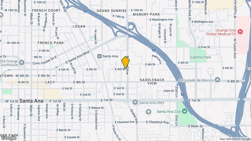 516-524 N Grand Ave Mapa y Detalles de la Ubicación