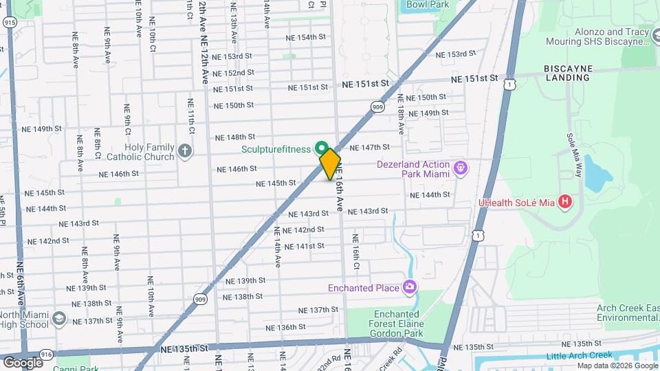 1580 NE 145th St, Unit 1582 Mapa y Detalles de la Ubicación