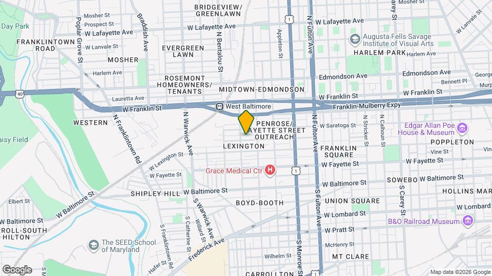 2142 Penrose Ave Mapa y Detalles de la Ubicación
