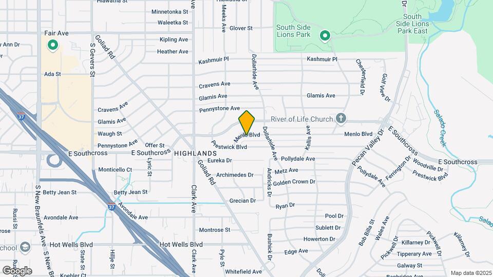 124 Menlo Blvd Map and Location Details