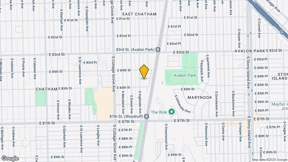 947 E 84th Pl Map and Location Details