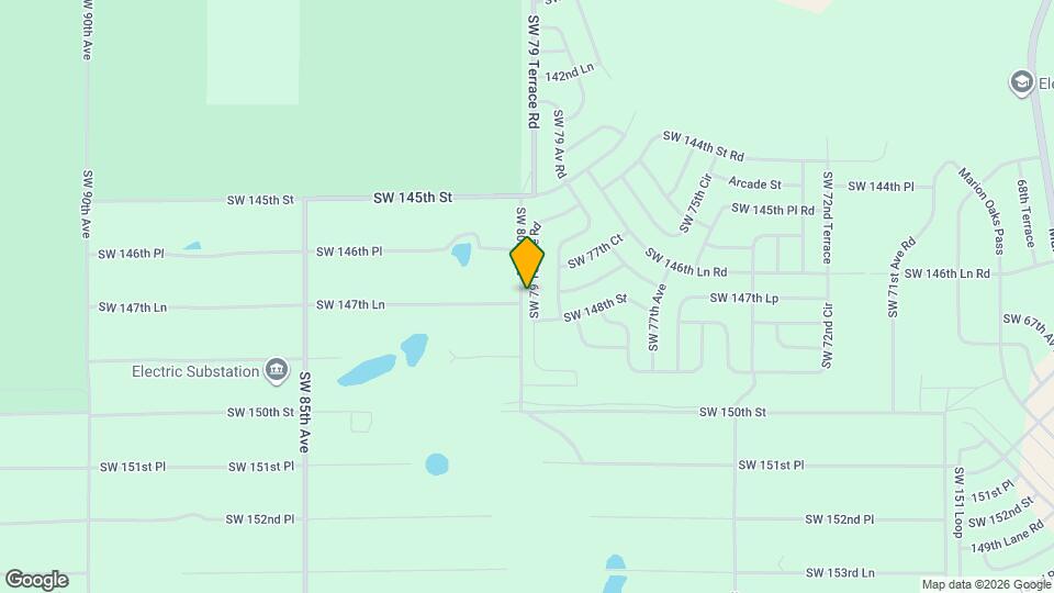 14742 SW 79th Terrace Rd Map and Location Details