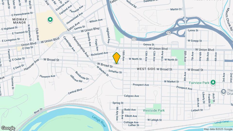 1732 W Broad St Map and Location Details
