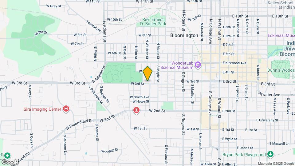908 W 3rd St Map and Location Details