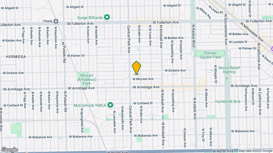 3556 W McLean Ave Map and Location Details