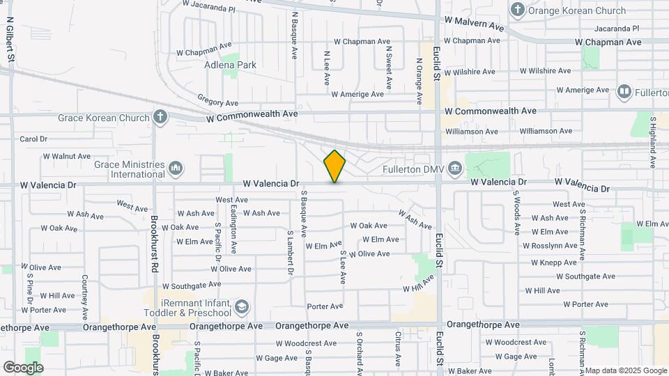 1316 W Valencia Dr Map and Location Details