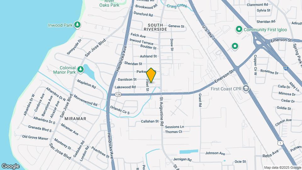 1817 Lakewood Rd Map and Location Details