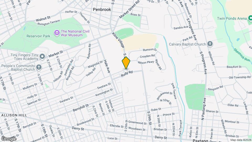 352 S 25th St Map and Location Details