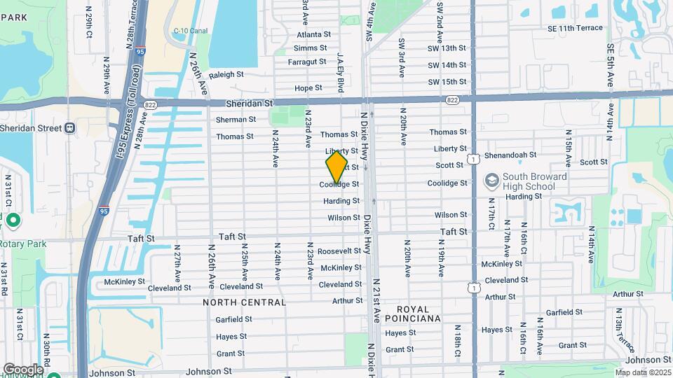 2206 Coolidge St Map and Location Details