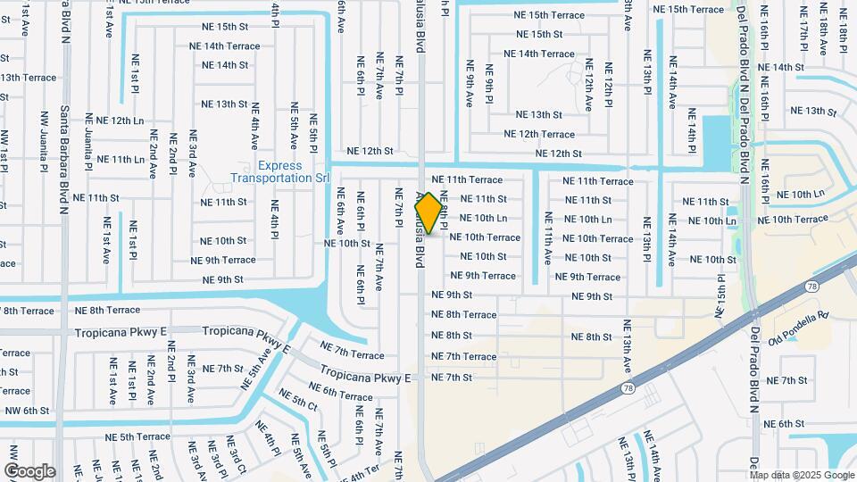 1011 Andalusia Blvd Map and Location Details