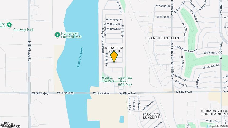 11593 W Retheford Rd Map and Location Details