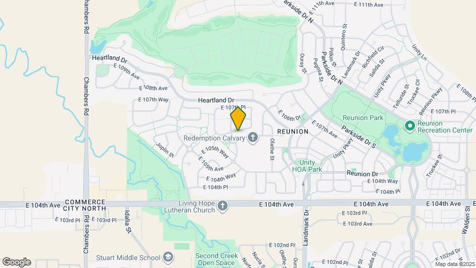 16330 E 106th Way Mapa y Detalles de la Ubicación