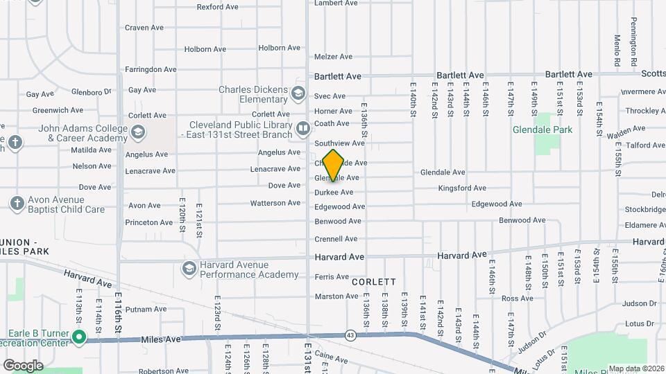 13305 Durkee Ave Map and Location Details