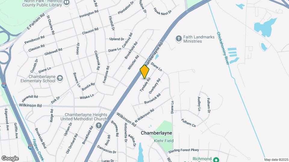 8216 Tyndale Rd Map and Location Details