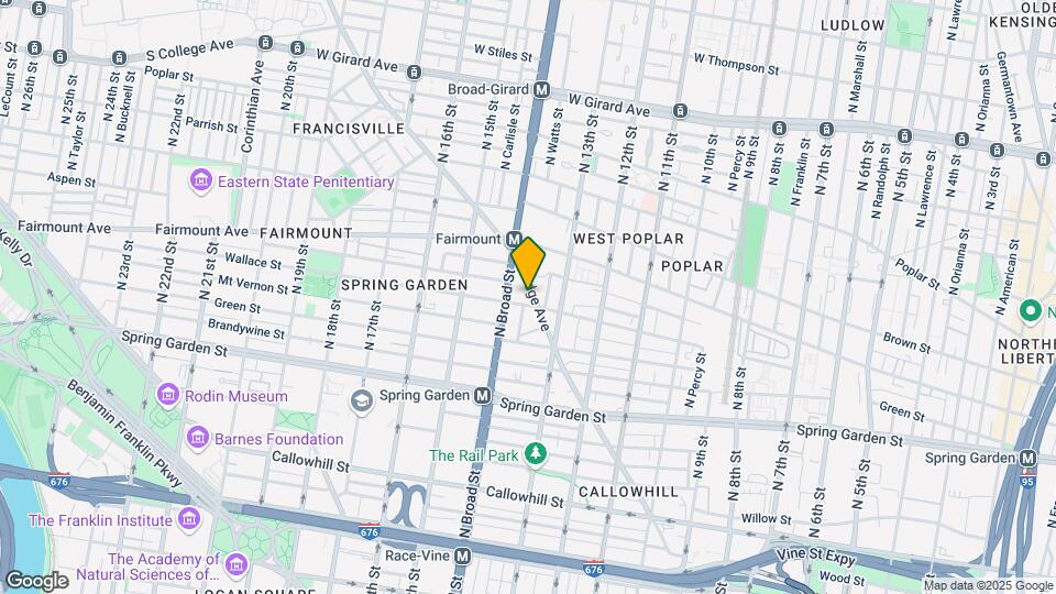 1358 Ridge Ave Map and Location Details