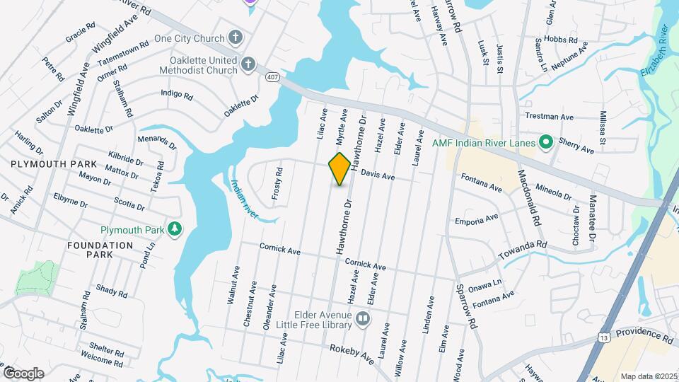 1218 Myrtle Ave Map and Location Details