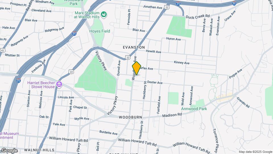 1607 Merrimac St Map and Location Details