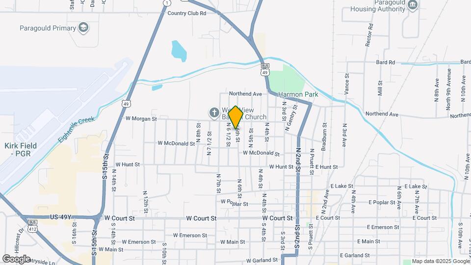 628 N 6th St Map and Location Details