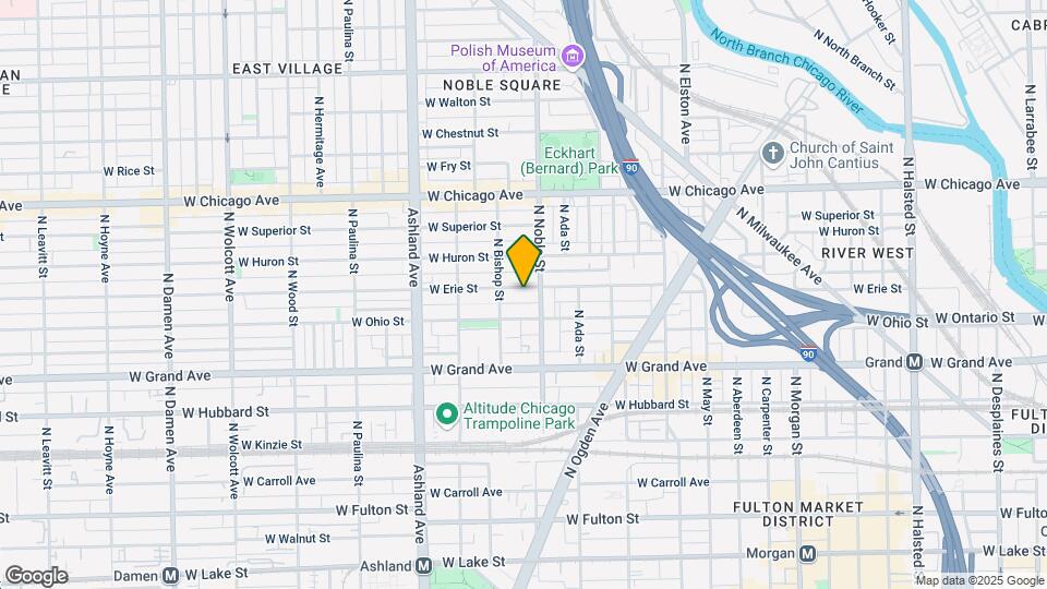 1415 W Erie St, Unit 2R Map and Location Details