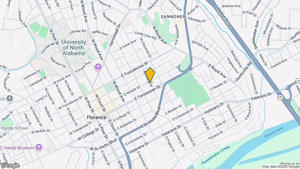 165 N Cherry St Map and Location Details