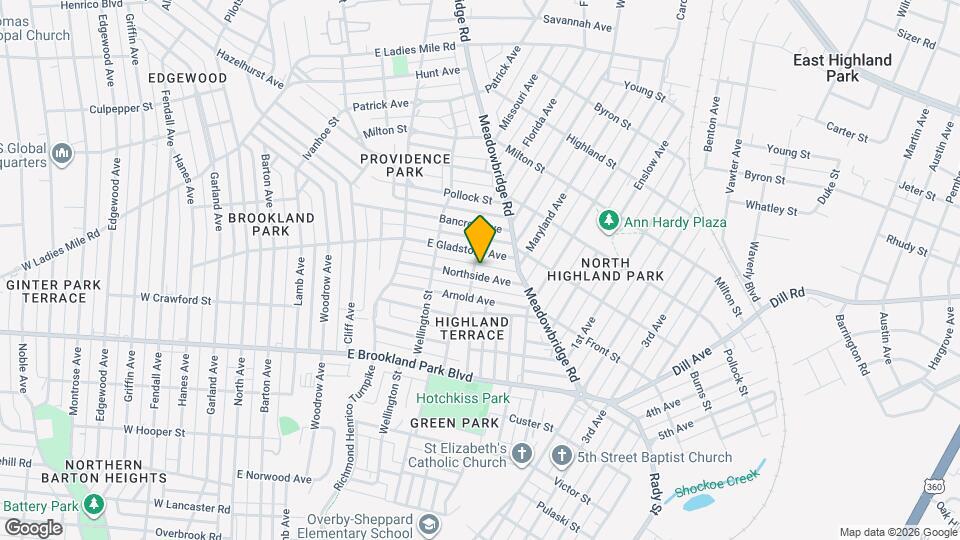 702 Northside Ave Map and Location Details