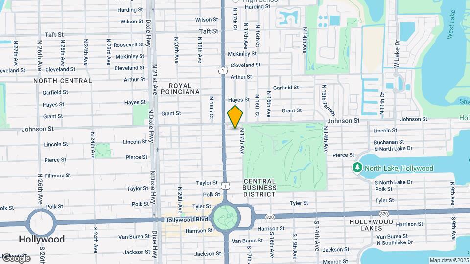 1719 Lincoln St Map and Location Details