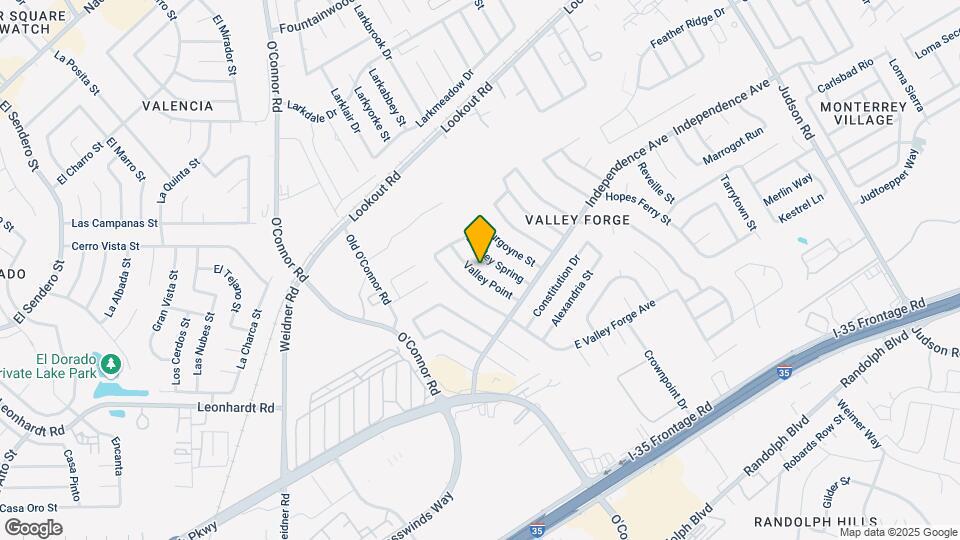 5727 Valley Point Map and Location Details