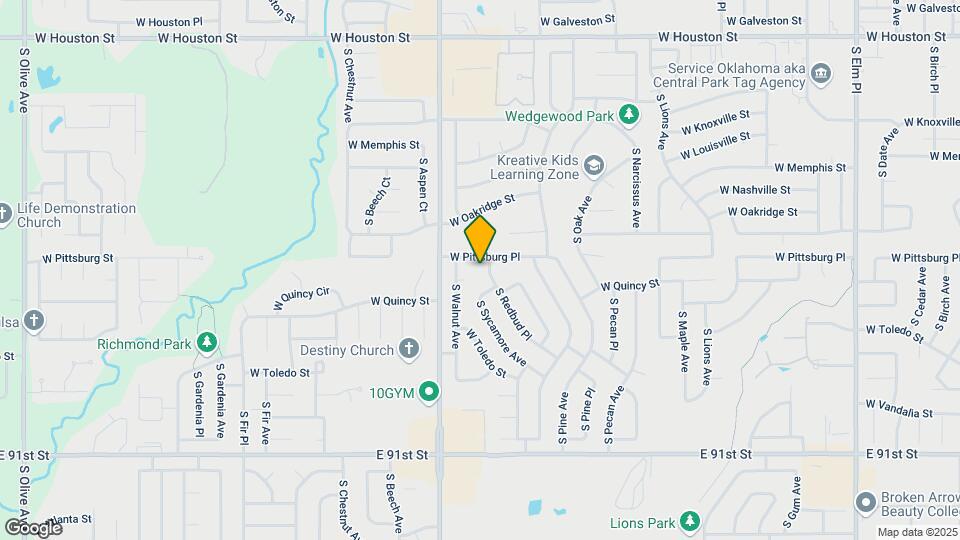 1604 S Redbud Pl Map and Location Details