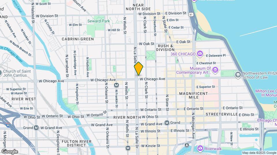 803 N LaSalle St Map and Location Details