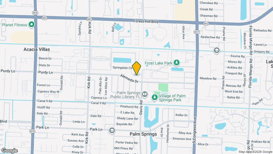 1011 Springdale Cir Map and Location Details