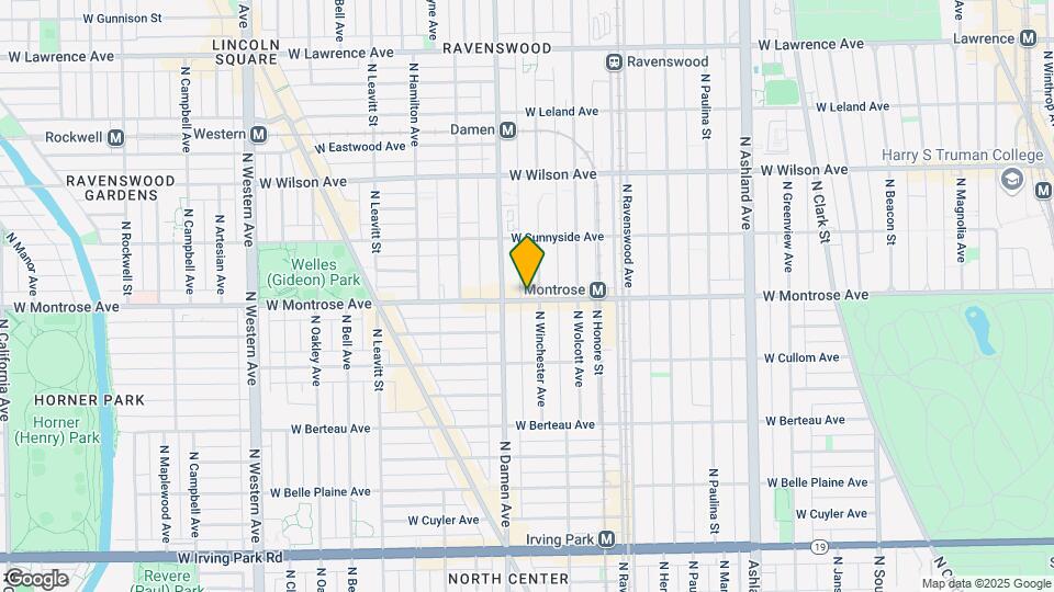 1946 W Montrose Ave Mapa y Detalles de la Ubicación