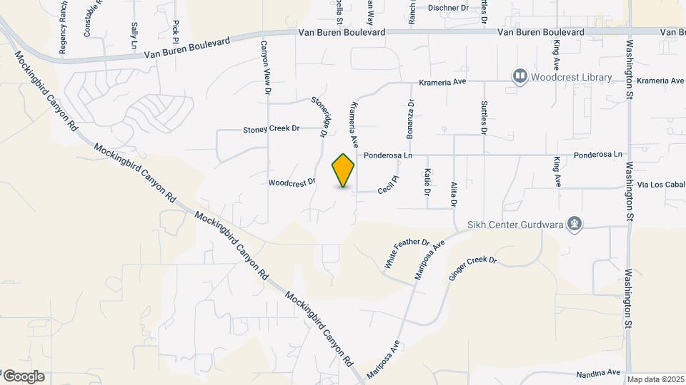 16877 Orangecrest Ct Map and Location Details