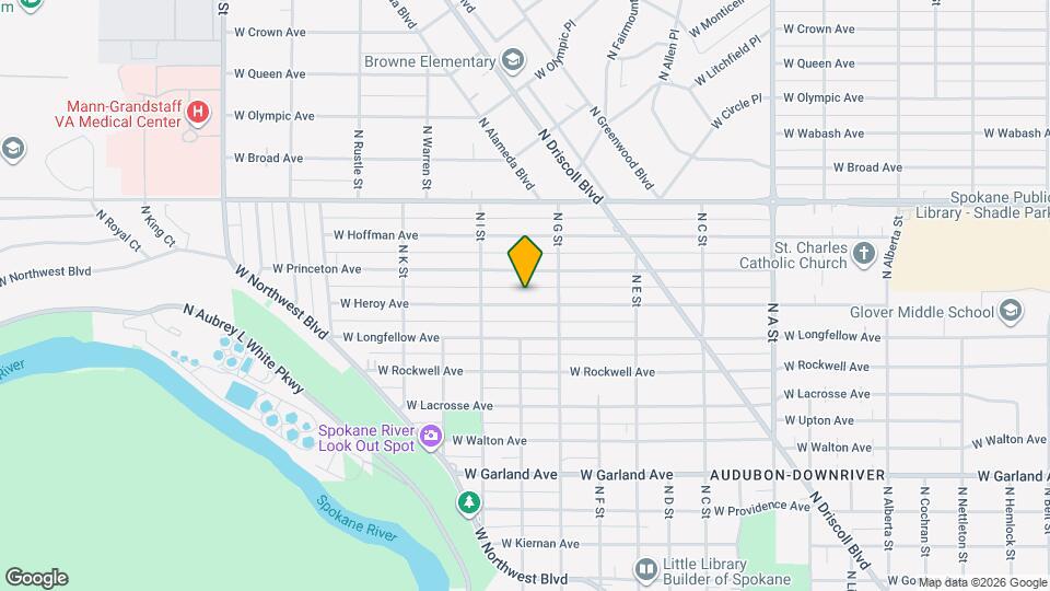 3532 W Heroy Ave Map and Location Details