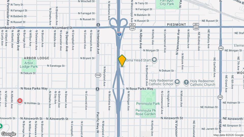6833 N Missouri Ave Mapa y Detalles de la Ubicación