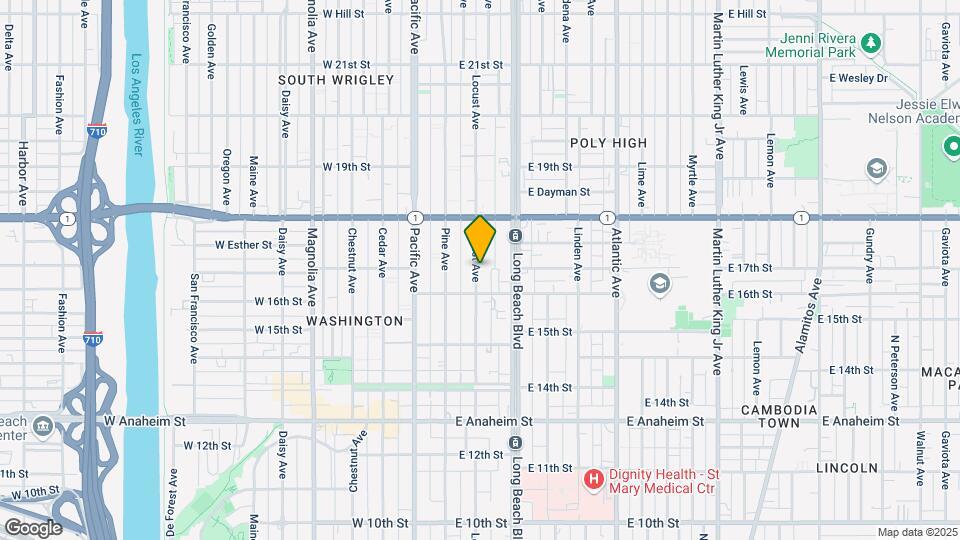 1640-1646 Locust Ave Mapa y Detalles de la Ubicación