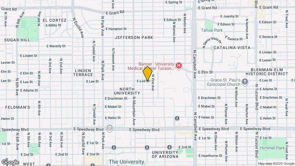 1422 E Lee St, Unit #1 - 5 bedroom 3 bath Map and Location Details