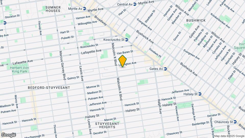 739 Quincy St Map and Location Details