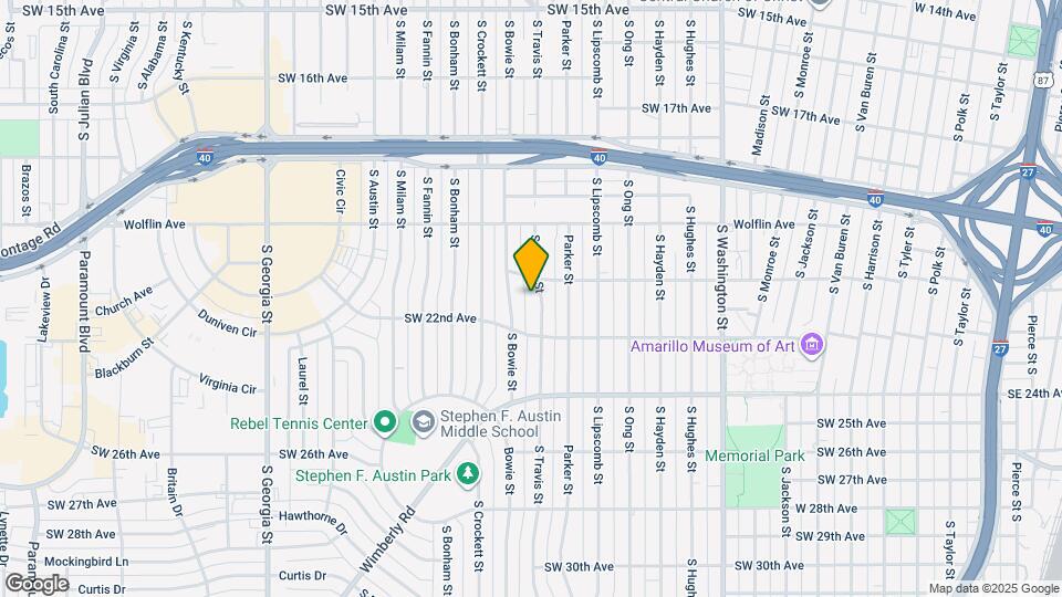 2104 S Travis St Map and Location Details