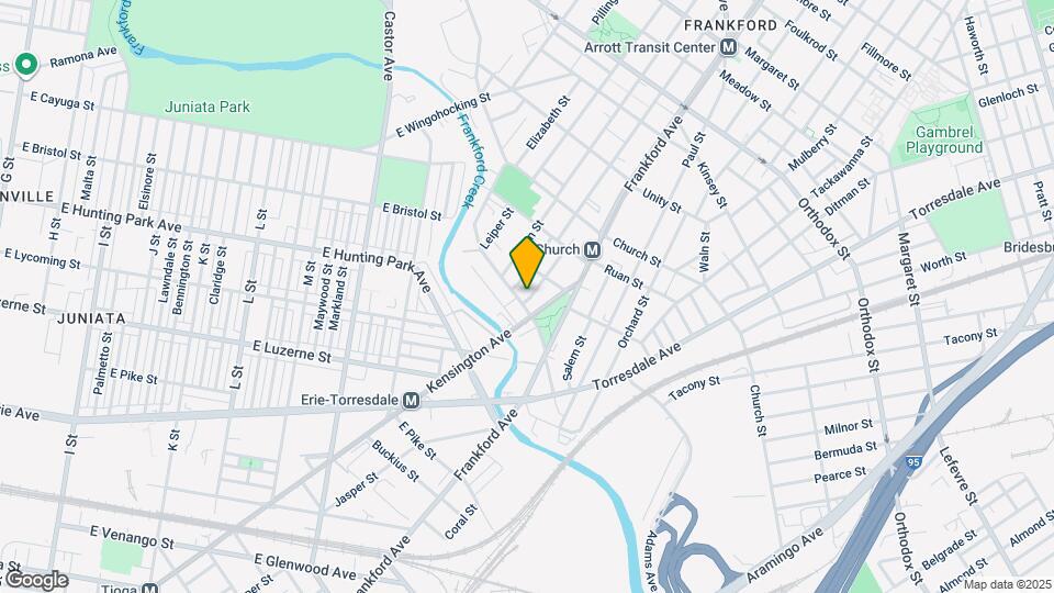 1539 Adams Ave Map and Location Details