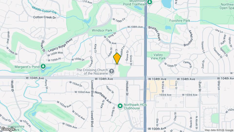 3400 W 104th Pl, Unit 154 Map and Location Details